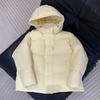 Women's Hooded Short Down Jacket - 95% White Duck Down, Thick & Loose Fit for Winter 2025