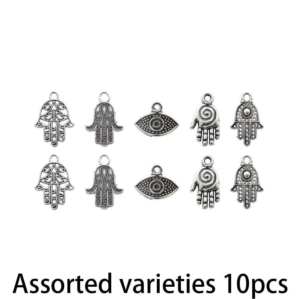 5/10/15 шт. Подвеска из сплава Хамса Фатима Глаз в форме руки Подвеска Кошмарный глаз Дурной глаз Изготовление ювелирных изделий своими руками Браслет Ожерелье Серьги Подвеска