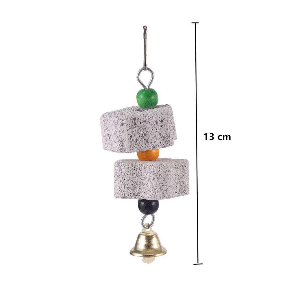 Home Pet Supplies Tearing Bird Chew Toy Hanging Block Chewing Mineral Parrot Grinding Stone