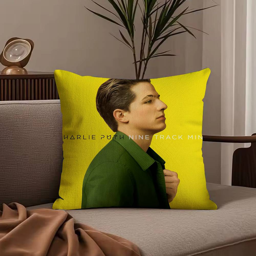 Наволочка для подушки Singer C-Charlie Puth Наволочка против пылевых клещей Невидимая молния шелковистый короткий плюш Чехол для подушки дивана