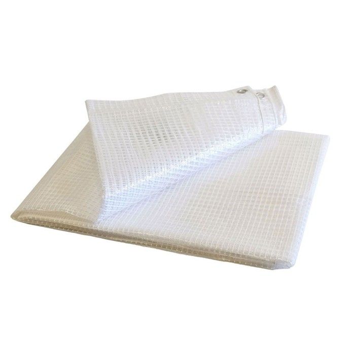 TECPLAST Bâche de Chantier 2x3 m TR170CH - Bâche Armée Transparente - Haute Qualité - Protection imperméable Travaux d'extérieur