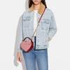 Coach Сердце 15 Двухслойное Сердце Любви 3D Кожаная Ручная Сумка Через Плечо Мини Женские Сумки Розовый C6952-IMP1X