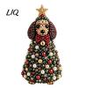 Cute Animal Bead Project Themed Beaded Christmas Tree DIY Kit, Relaxing Hobby Craft Kits Handmade Set, Desktop Ornament for Kids Adults Decorative