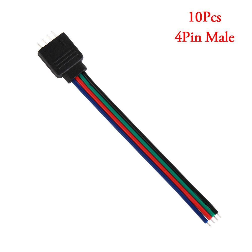 2/10 Pcs Hot LED Strip Light For 3528 5050 Adapter 4 pin 5 Pin Wire  Male Female Connector