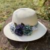 Handmade flower straw hat children summer outdoor sun hat new seaside vacation beach hat women