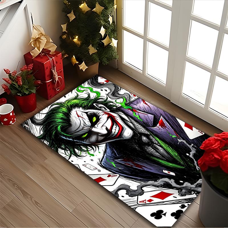 [1pc JOKER Office Chair Carpet] Digital Printed Area Rug for Home & Game Room Use, Soft Indoor Sofa Chair Mat