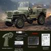 C8815 Грузовик на радиоуправлении 4x4 Внедорожник 1/10 RC Грузовик Специальная техника Военный Внедорожник RC Гусеничный Автомобиль Армейская Игрушка Мальчик Вездеход