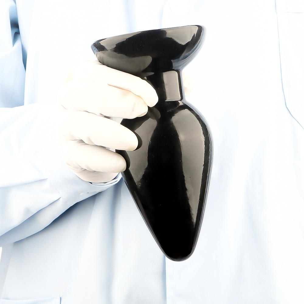 Большая анальная пробка Секс-игрушки Анальные дилдо Черный пенис ПВХ Реалистичный член Фистинг Пеггинг