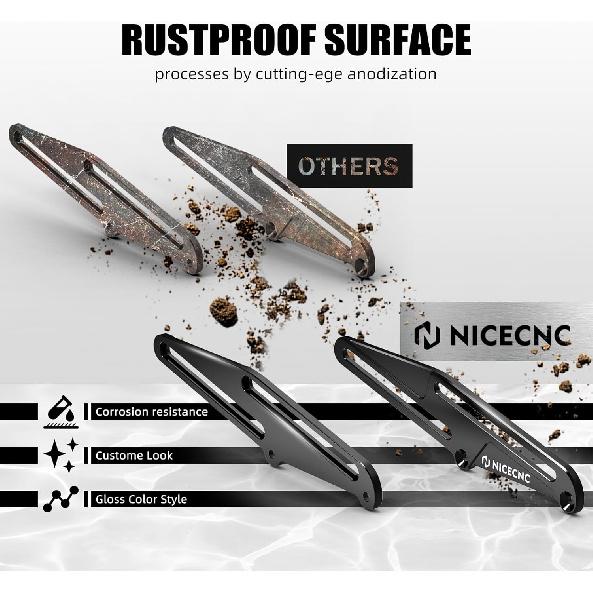 NICECNC Windscreen Adjusters Windshield Bracket Compatible with Yamaha Tenere 700 /XTZ700 2019-2024, Tenere 700 Rally Edition 2020-2024, Tenere 700