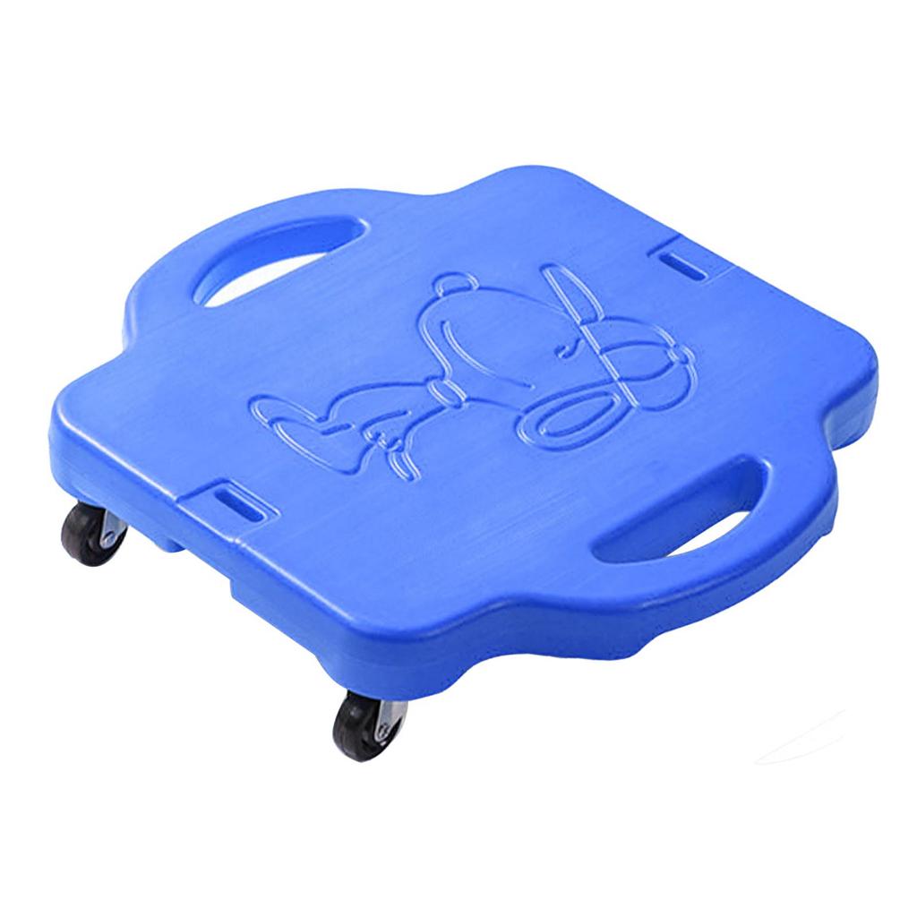 Детский пластиковый 4-колесный уличный спортивный самокат Детский балансировочный самокат для детей Синий