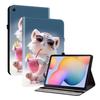 Чехол из искусственной кожи для планшета Samsung Galaxy Tab S6 Lite (2024)-11 стилей! Прочный, с 2 слотами для подставки, держателем для карандашей и слотами для карт, гибкая задняя крышка из ТПУ