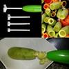 1 Set of 4 Kitchen Tools - Vegetable Screw Cutter, Digging Device, Vegetable and Fruit Coring Screw Tool