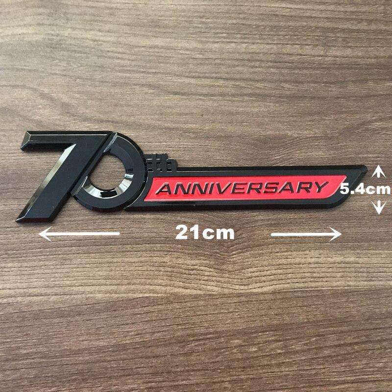 Для Toyota Land Cruiser LC120 LC150 LC200 LC300 2 шт./лот 70-летие 3D хромированная боковая эмблема значок багажника наклейка украшение