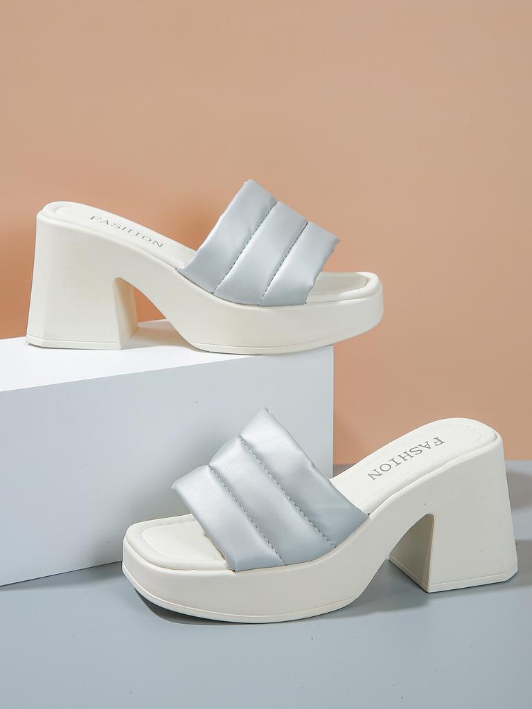 Размер 35–43, брендовые новые женские летние сандалии на платформе, модные однотонные женские шлепанцы на танкетке и высоком каблуке, повседневные женские шлепанцы для вечеринок