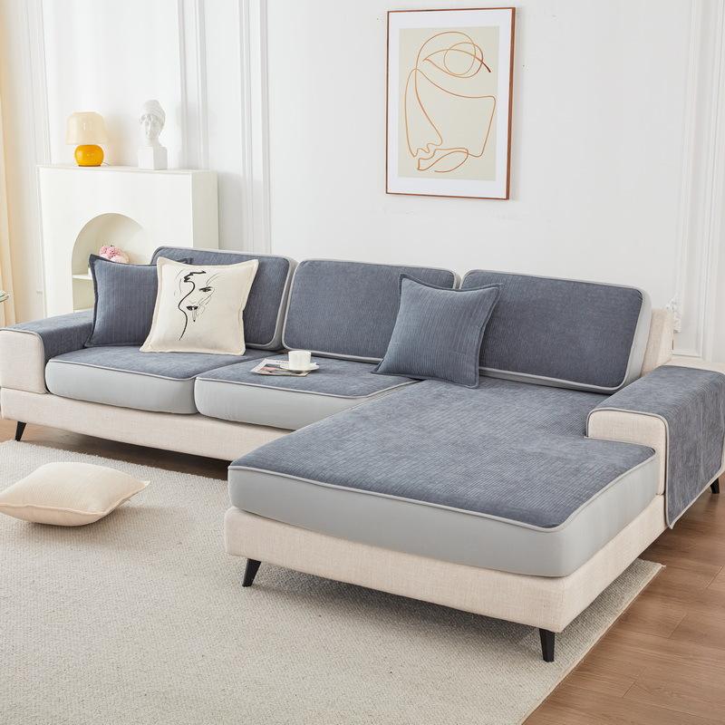 Высококачественный четырехсезонный универсальный нескользящий чехол на сиденье дивана, эластичный чехол для подушки из синели «все включено» для гостиной