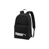 Puma Classic Logo Casual Fashion Trend Fabric Backpack Unisex backpack Black 077482-01