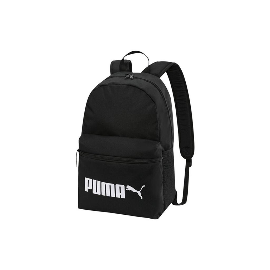 Puma Classic Logo Casual Fashion Trend Fabric Backpack Unisex backpack Black 077482-01