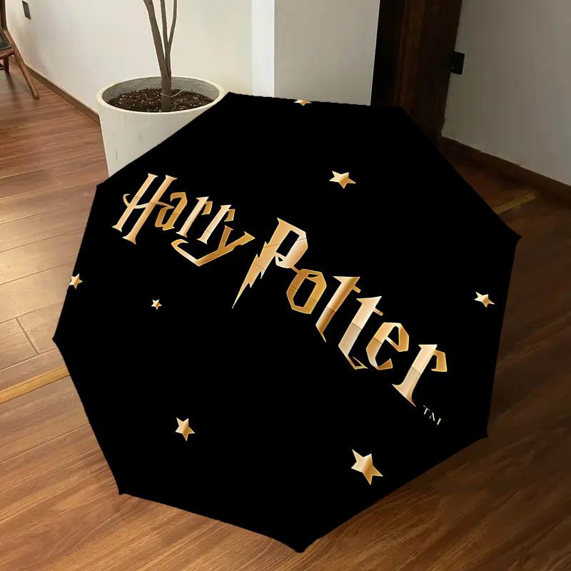 1PC Harry Potter Umbrella-8-Rib Reinforced, Automatic Open, Lightweight & Durable, Cute Fashion Accessory for Outdoor, D2671