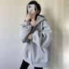 Women's Zip Up Hoodies Oversized Long Sleeve Sweatshirt Fleece Lined Hooded Coat with Pockets Casual Fall Outfits