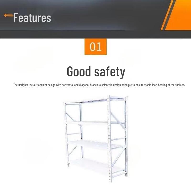 Medium Duty 4-Tier Storage Shelf