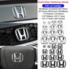 3D ABS Car Emblem Front Head Grill Hood Bonnet Emblem Rear Tail Bumper Trunk Boot Auto Accessories For Honda mugen BRV URV City