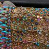 Серебряный Металлический AB Стразы Свадебная Клатч Вечерний Кошелек Роскошные Женские Хрустальные Коктейльные Клатчи Сумки Свадебные Вечеринки Сумки Ужин