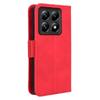 Flip Case for Xiaomi 14T Pro, Card Slot, Red
