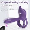 Беспроводной пульт дистанционного управления Вибратор для пениса Кольца для пениса Пара Вибрирующее стопорное кольцо Стимулятор Секс-игрушка для мужчин Задержка эякуляции Кольцо для пениса