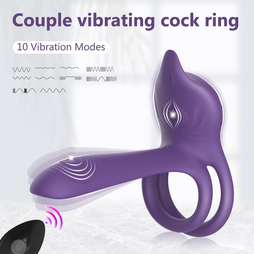 Беспроводной пульт дистанционного управления Вибратор для пениса Кольца для пениса Пара Вибрирующее стопорное кольцо Стимулятор Секс-игрушка для мужчин Задержка эякуляции Кольцо для пениса