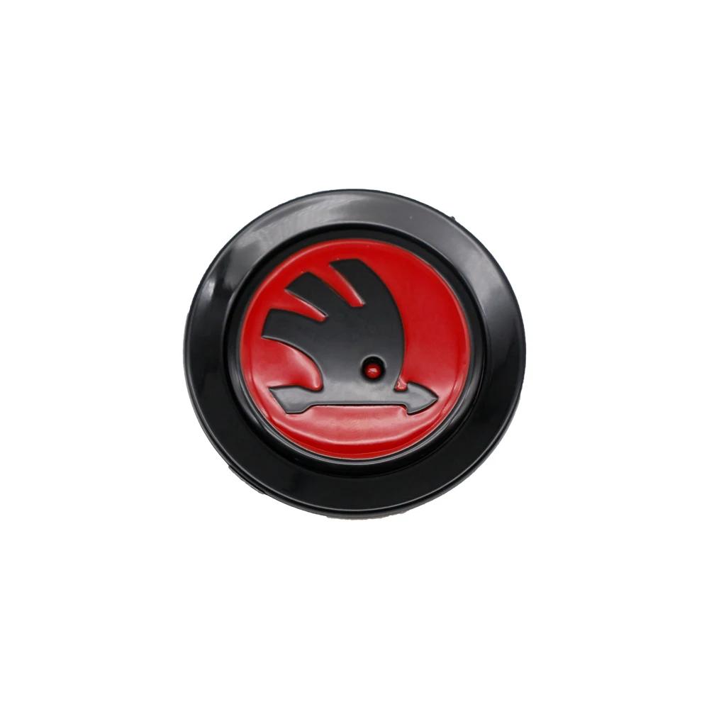 NADH5 Car Steering Wheel Badge Emblem Sticker Auto Interior Accessories For Skoda Yeti Kodiaq Octavia Karoq Kamiq Fabia Rapid Superb