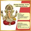 Hand Ganesha with Mukut for Home Decor Idol Ganesha Murti Ganpati Idol for Car Dashboard Puja Lord Ganesh Statue