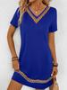 Spring new fashion suspender women's V-neck ethnic style sexy lace dress elegant