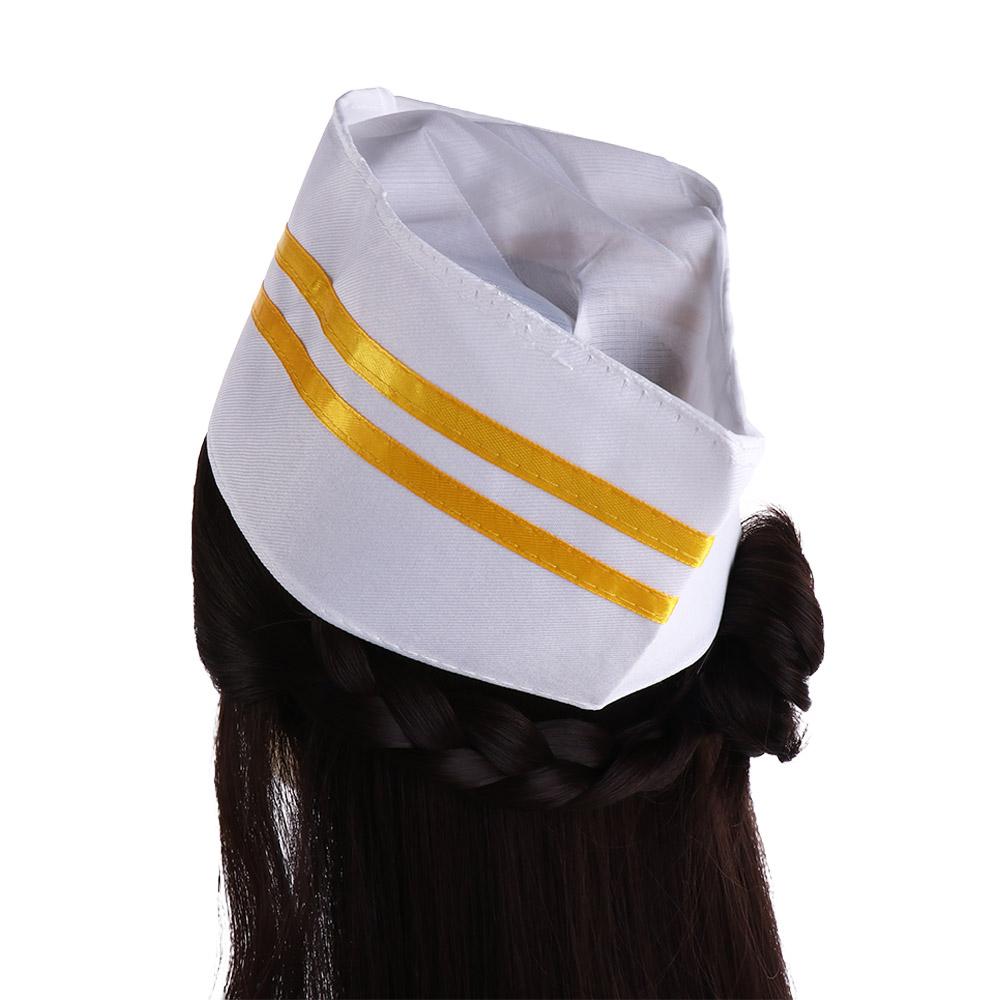 Breathable Catering Waiter Hat Boat Shape Cook Cap Kitchen Forward Cap Headwear Chef Hat Waiter