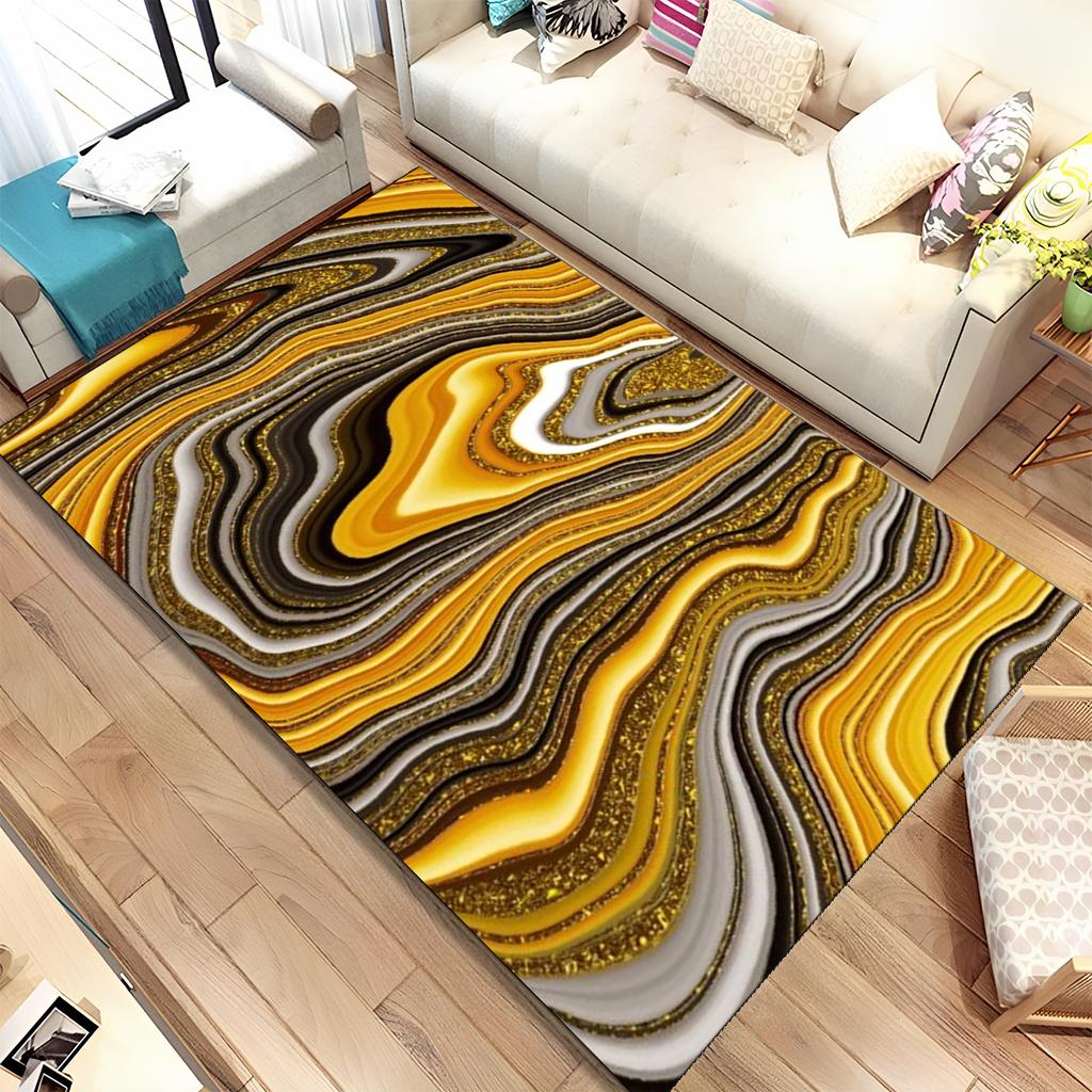 Цвет золотого скандинавского мрамора, великолепный коврик, большой ковер, ковер для дома, гостиной, спальни, дивана, коврик для двери, декор, нескользящий напольный коврик
