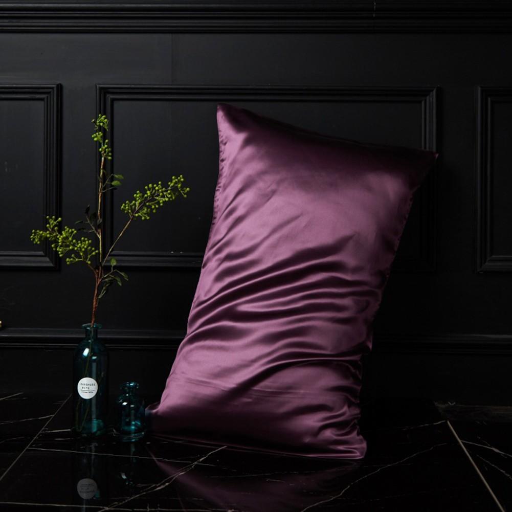 100% шелковая наволочка, однотонная стандартная спальня