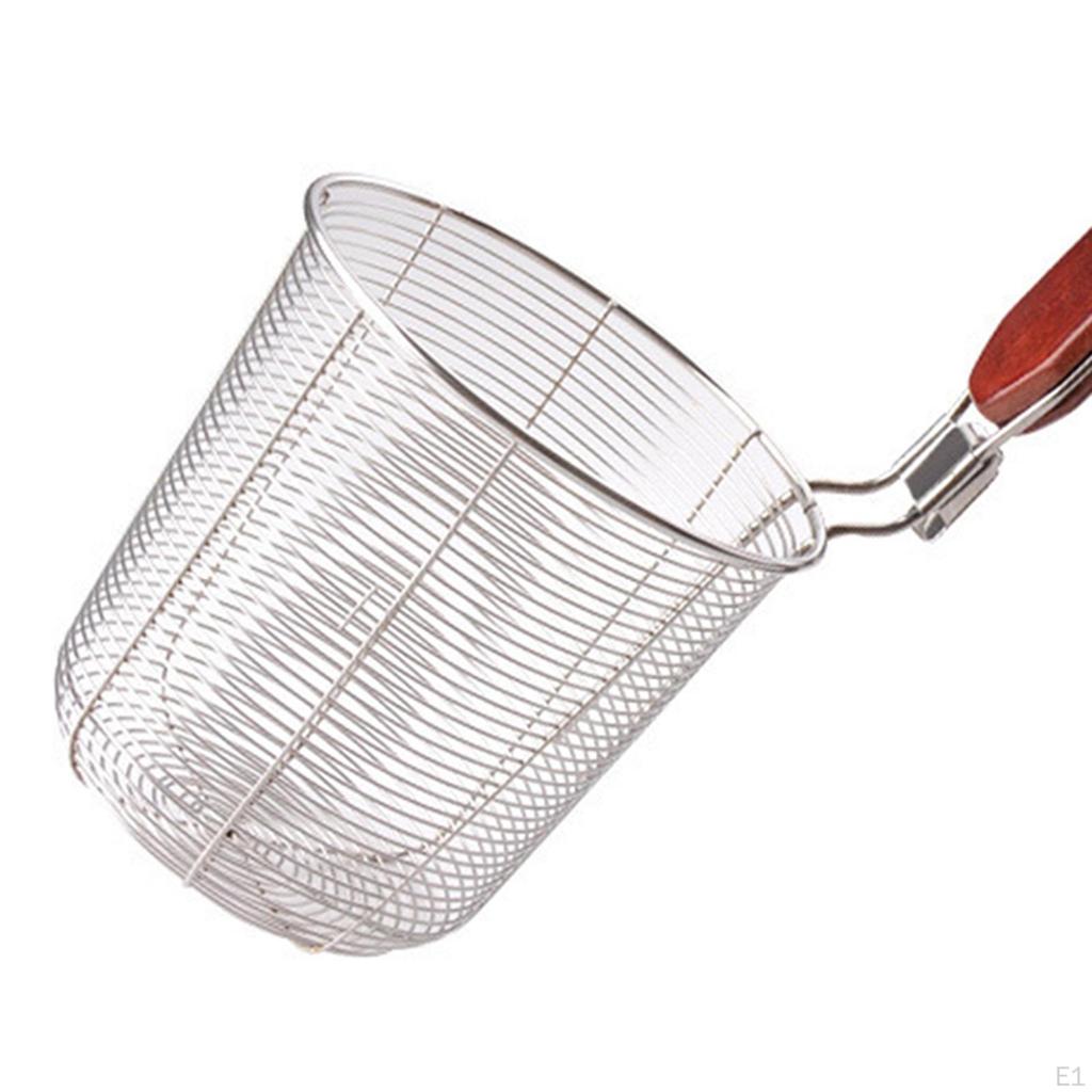 Noodles Colander Food Pasta Boil Basket Sifter Kitchen Utensil Deep Fry