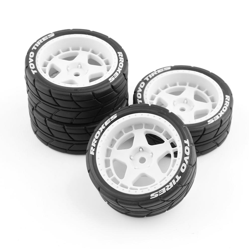 AJG1 Rc Car Accessories HPI Kyomiya 1:10 WRC TT02 XV0 Rally Universal Drift Ford Pickup Wheel Hub And Tires