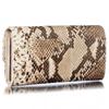 [HENLY COAT] Made in Italy cowhide Anaconda Diamantina ladies Cover long wallet wallet money luck up feng shui money luck wallet present for gift