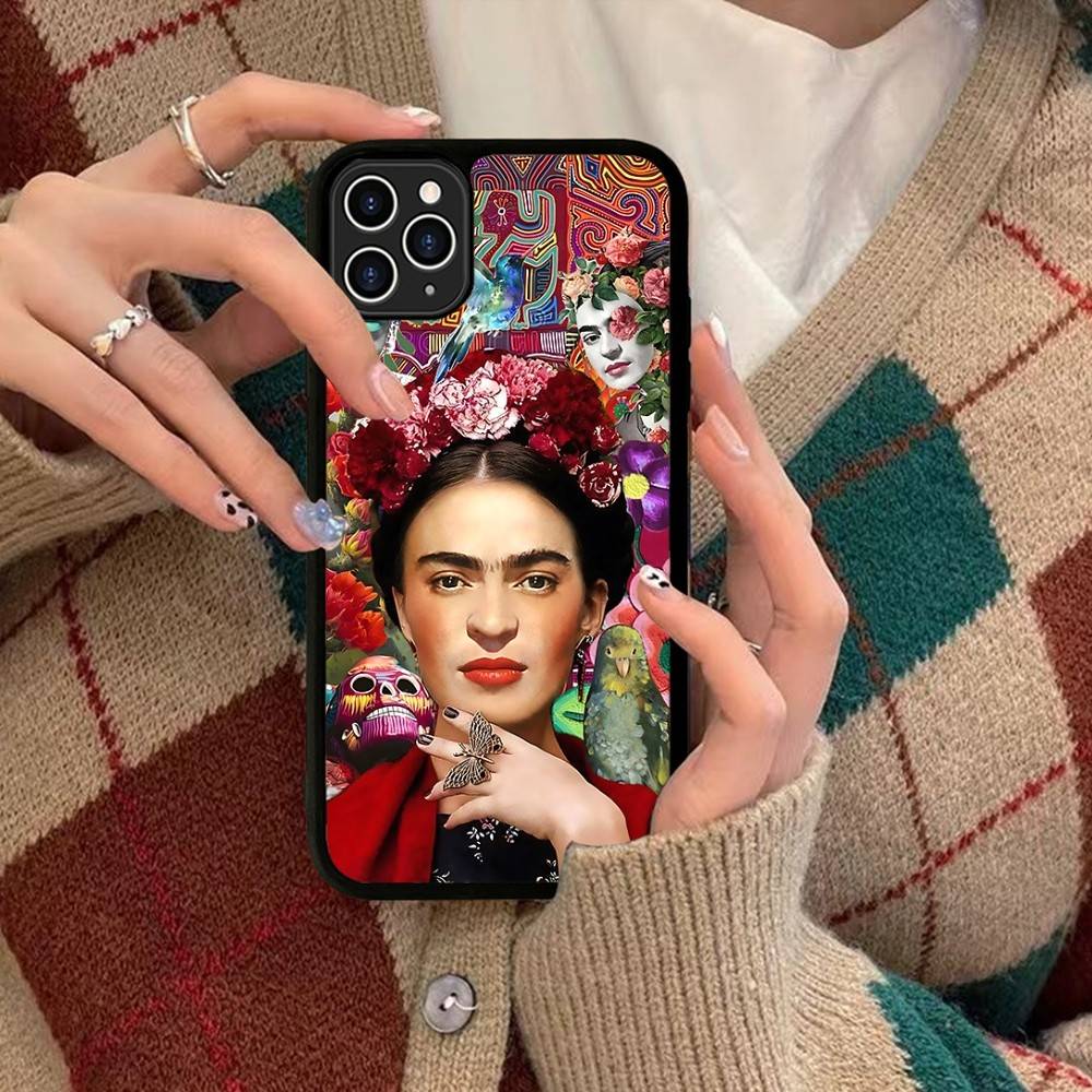Fashion F-Frida K-KahlosS For IPhone 17 16 15 14 13 12 11 Mini Pro Max Plus PC+TPU Back Phone Cover
