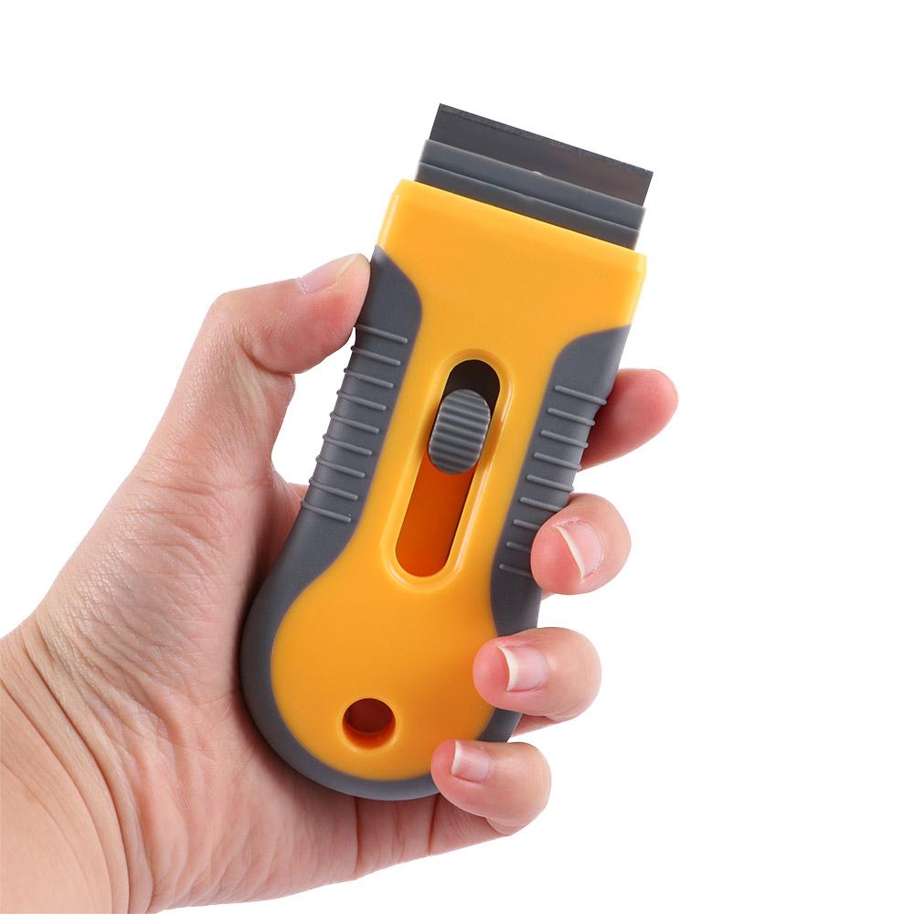 With 5pcs Replaceable Blades Cleaning Tools Spatula Glue Removing Razor Car Sticker Remover Scraper