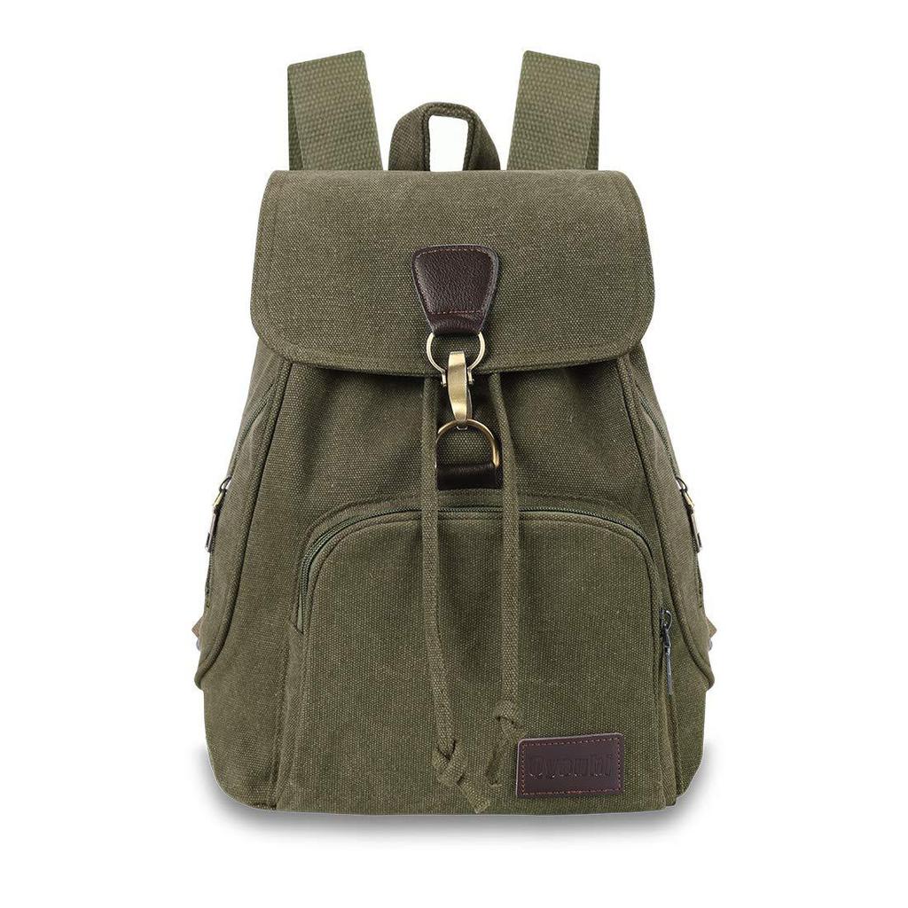 Vintage Canvas Bag Cool Trendy Casual Backpack Women'S Ultra-Light Outdoor Travel Backpack College Student Schoolbag