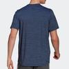 Adidas T Shirts Men's Dark Blue Crew Neck Moderate Straight Fit GM2133