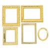 1:12 Dollhouse Mirror Frame European Vintage Miniature Dollhouse Picture Frame for Dollhouse