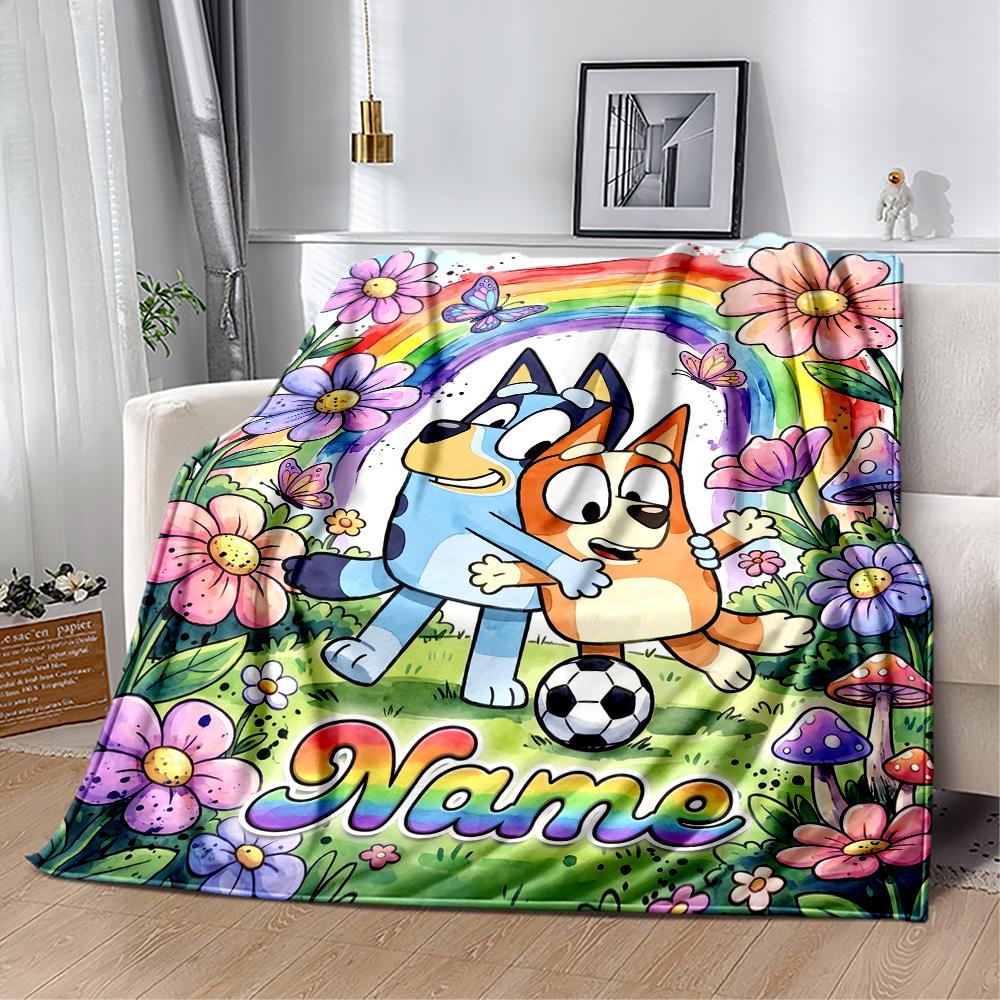 Halloween Treats Tricks Customize Text Blanket Throw Personalized Blanket Soft Warm Cozy Great for Bed Livingroom Living Room Office
