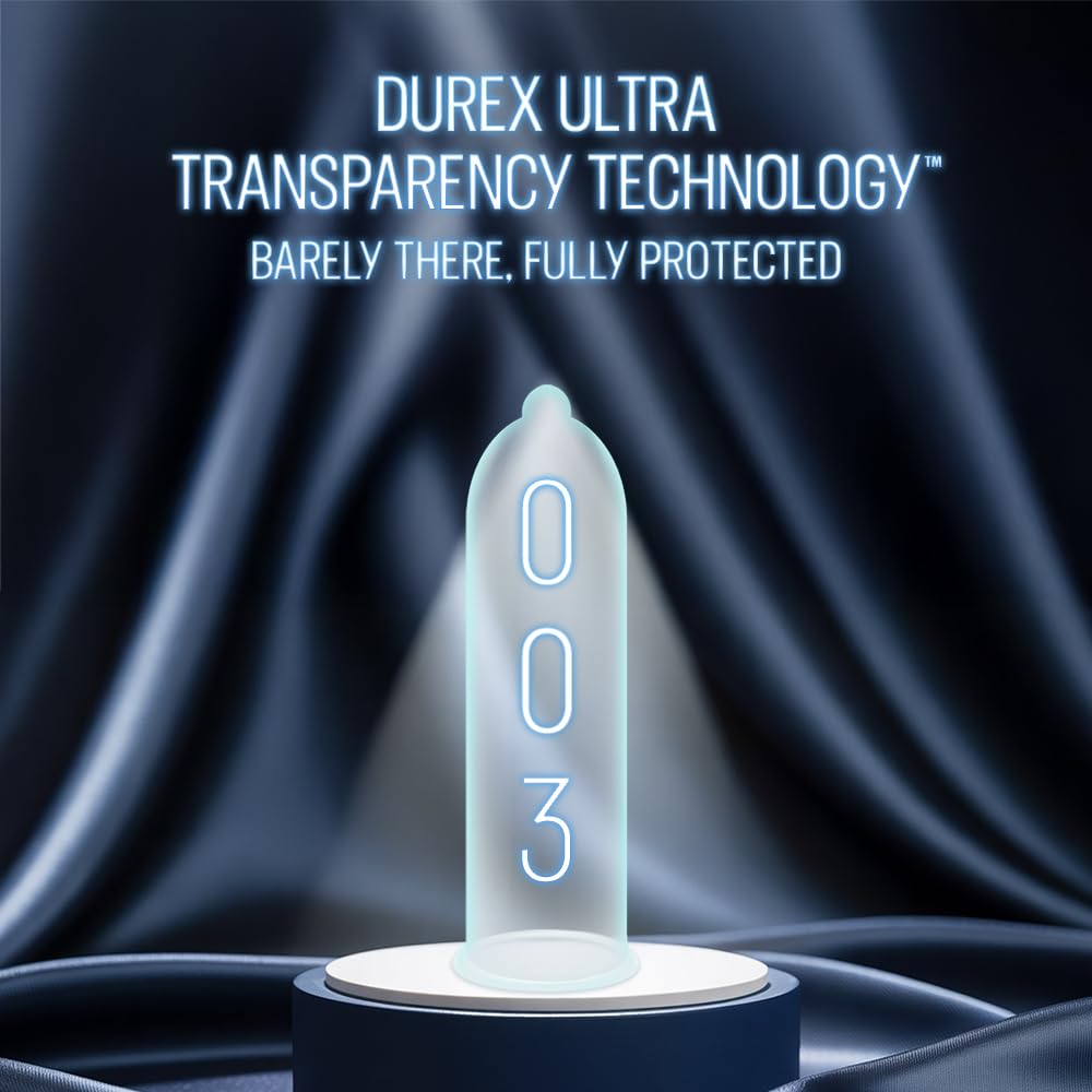 Durex Презервативы Invisible 003 10 шт. | Микротонкие презервативы для максимальных ощущений