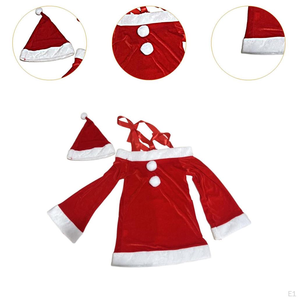 Женский костюм Санты, платье, праздничная одежда, рождественский наряд для ночного клуба, красный