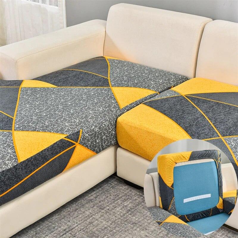 Эластичные чехлы для диванных подушек, чехлы для диванных сидений, противоскользящие защитные чехлы для мебели, замена отдельных подушек