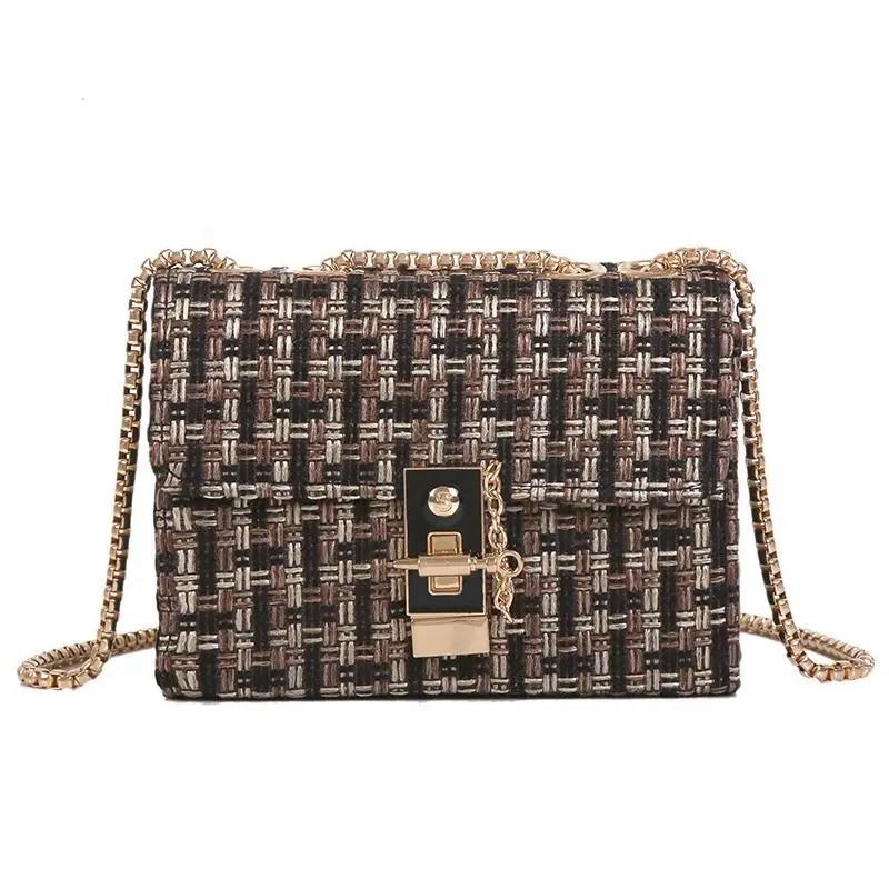 Autumn and Winter Small Fresh Chain Small Bags Female Single Shoulder Mini Small Square Bag Hundred with Fashion Crossbody Small Package