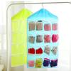 16-Pocket Door Back Hanging Bag Socks Bra Underwear Hanger Storage Organizer