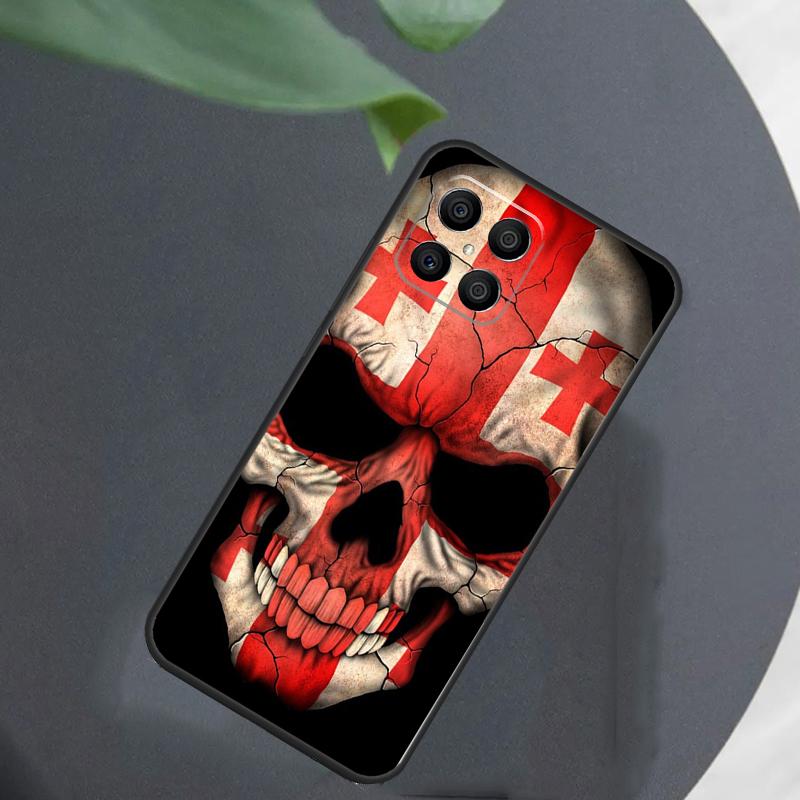 Грузинский флаг в стиле гранж Для Honor Magic 7 Lite 6 5 8 Pro Чехол Для Honor 200 400 70 90 X8c X8b X9a X9b X9c X9d Win RT
